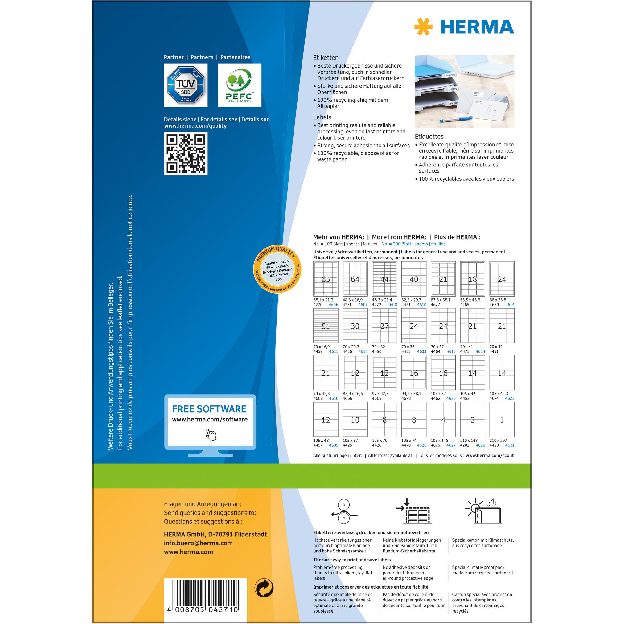Thumbnail - Herma, Etiketten, Premium Etiketten Universal