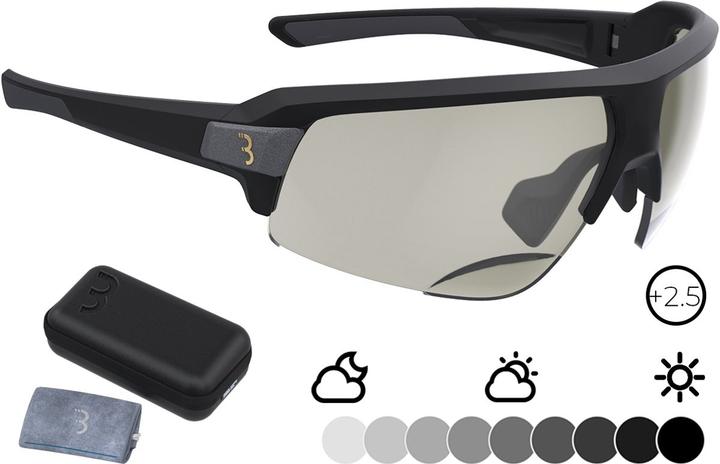 Image du produit BBB Impulse Reader PH BSG-64PH Lunettes de vélo (Noir mat, Transparent)