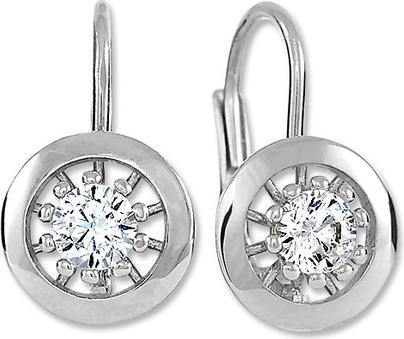 Actual product image Brilio Silver - Charming silver earrings with crystals 436 001 00531 04