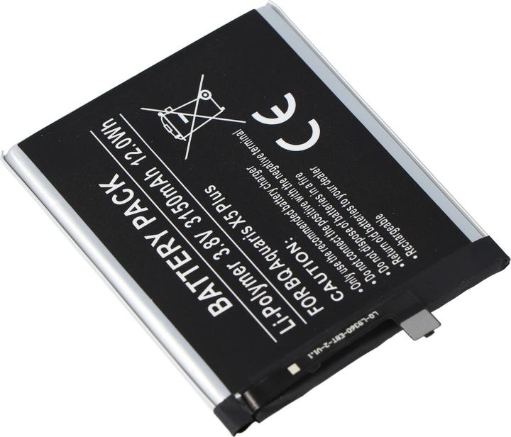 Actual product image AccuCell Battery BQ Aquaris X5 Plus, 3200