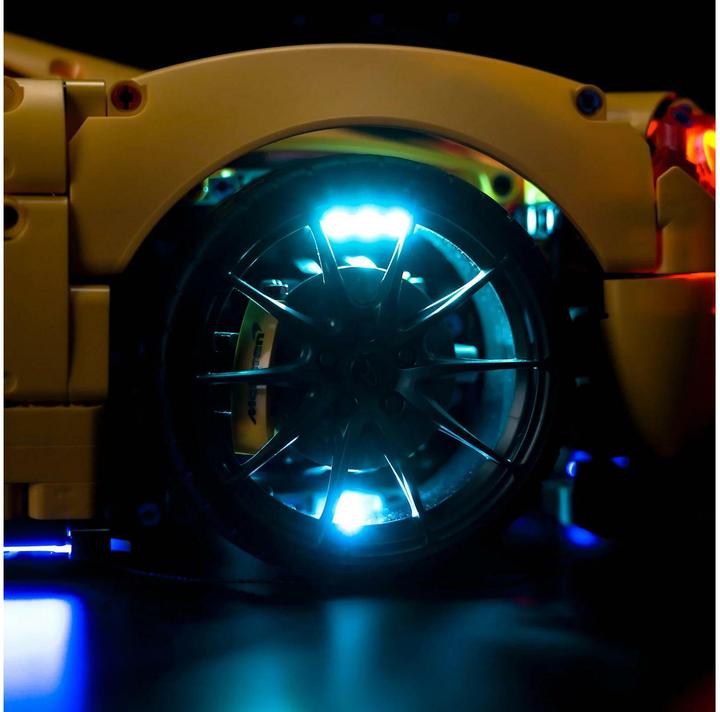 Image du produit BrickBling Kit d'éclairage LED pour LEGO McLaren P1 (42172), télécommande incluse