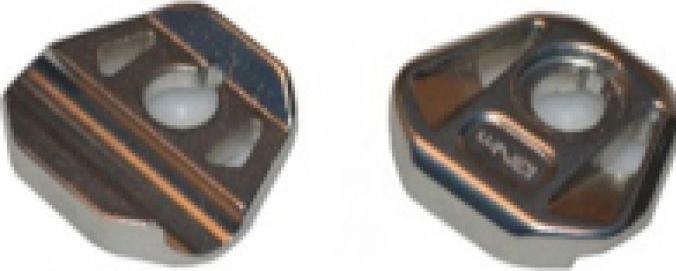 Actual product image PRO CLAMP INSET SADDLE ST. SINGLE SCREW BLACK 8-9MM 1SET=2PCS.