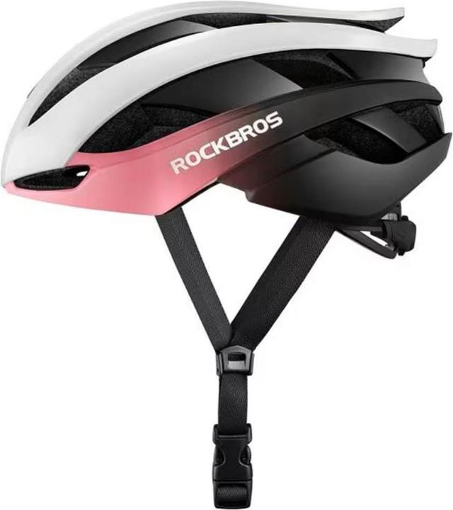 Actual product image Rockbros bicycle helmet 10110004008 size M - blue and pink (55 - 59 cm)
