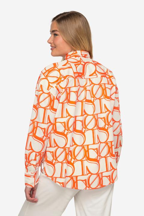 Produktbild Laurasøn Hemdbluse, oversized, XL-Writing-Print, Langarm, OEKO-TEX (S)