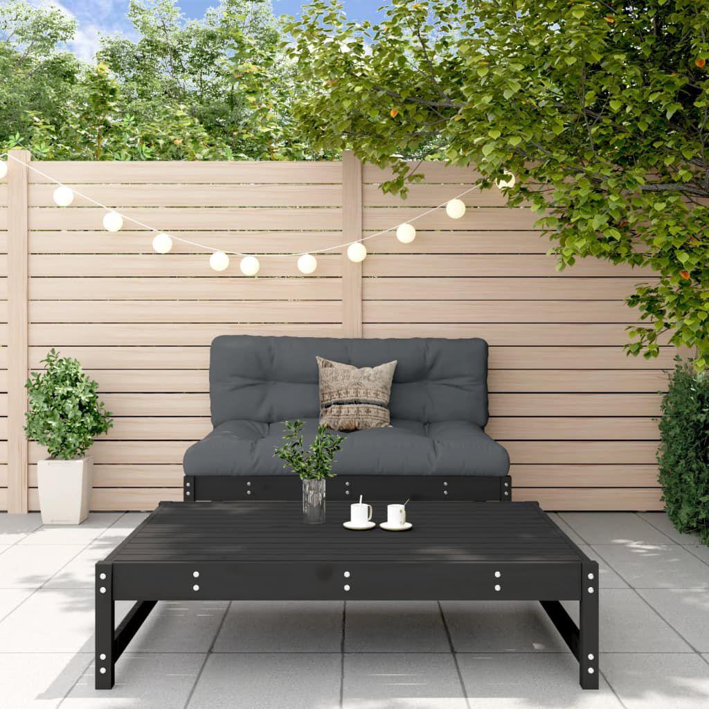 VidaXL, Gartenlounge, 2-tlg. Garten-Lounge-Set Schwarz Massivholz Kiefer,Farbe