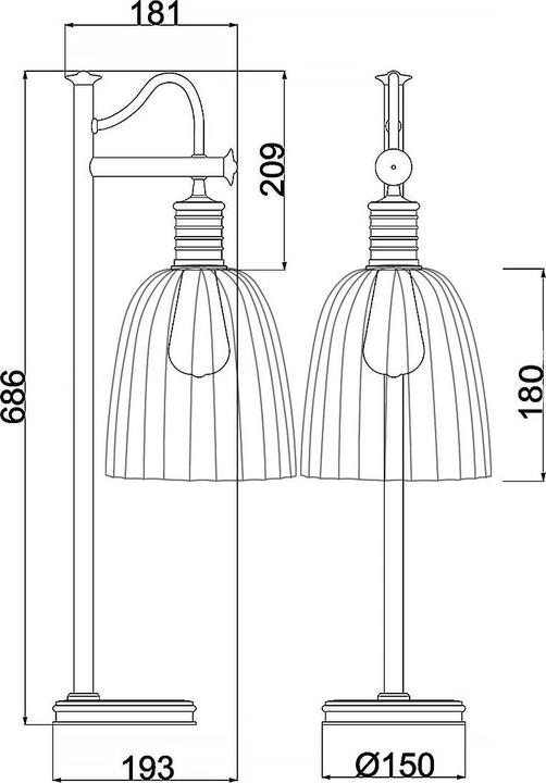 Produktbild Elstead Lighting Douille Tischleuchte E27 Poliertes Nickel (E27)