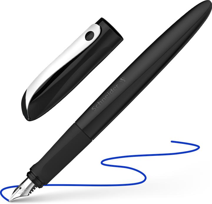 Image du produit Magni Schneider Novus Stylo Ecrivain Wavy A noir Etui carton (Noir, 1 x)