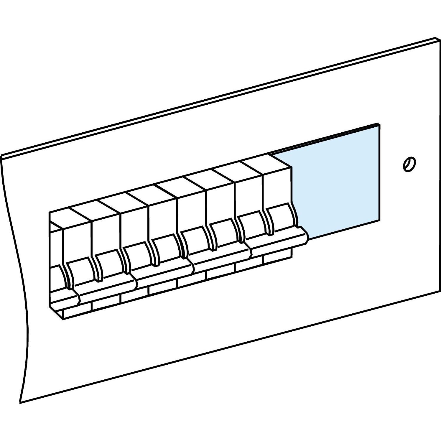 Schneider Electric Schneider PrismaSeT-P, LVS03221 Abdeckplatte,teilbar, Serverschrank Zubehör, Weiss