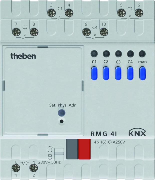 Actual product image Theben Rmg 4 I Knx (Switch actuator)