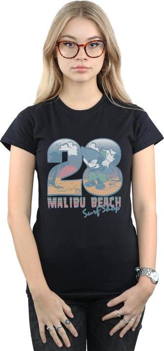 Actual product image Disney Womens/Ladies Mickey Mouse Surf Shop Cotton T-Shirt (XXL)