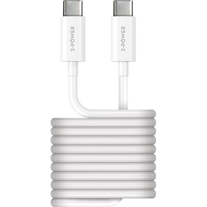 2-Power Cavo da 2M USB-C a USB-C 100W (2 m, 100 W), Cavo USB