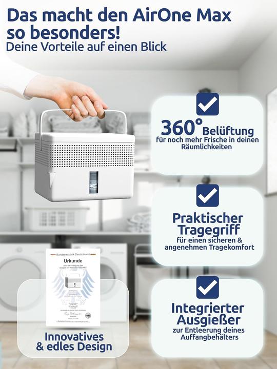 Produktbild BonAura Luftentfeuchter - AirOne Max (33 m²)