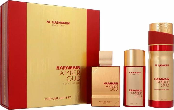 Al Haramain Amber Oud Ruby Edition Unisex EDP Spray (Parfum set)