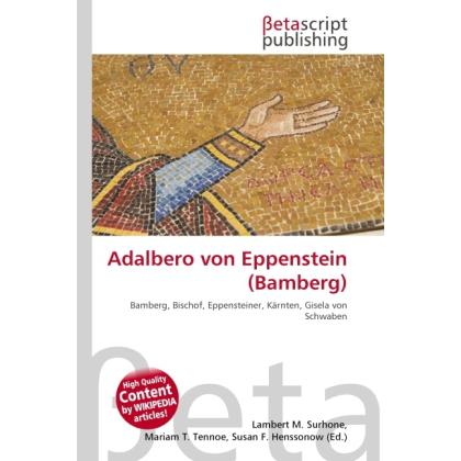 Adalbero von Eppenstein (Bamberg), Sachbücher