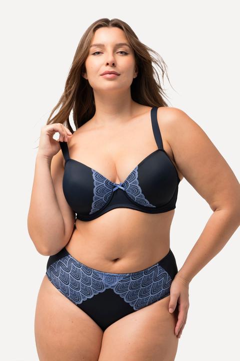 Image du produit Ulla Popken Soutien-gorge à armatures, agrémenté de dentelle - bonnet souples B-E (85 E)