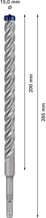 Produktbild Bosch Professional Zubehör EXPERT SDS plus-7X Hammerbohrer, 15 x 200 x 265 mm (15.0 mm)