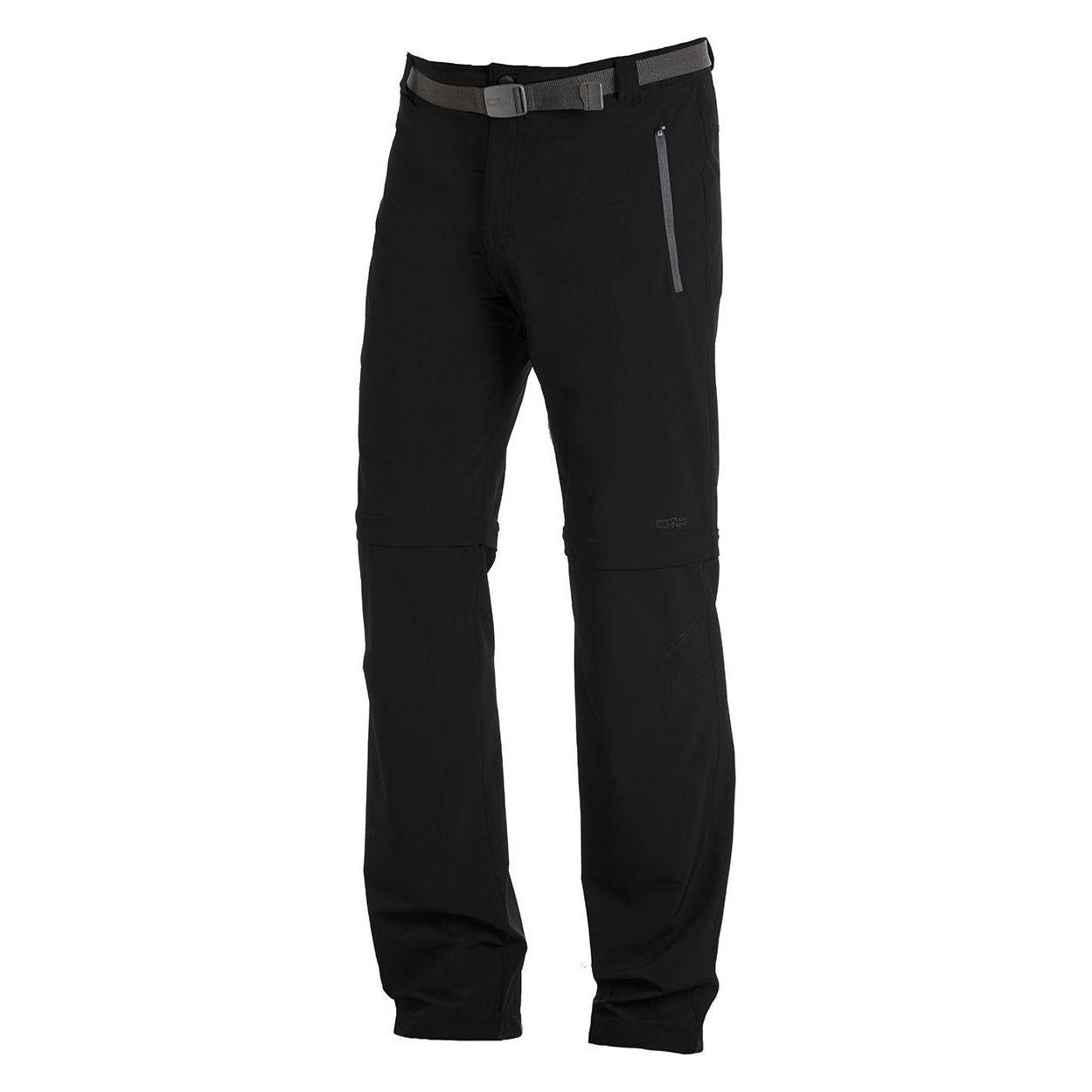 CMP Campagnolo, Herren, Outdoorhose, Bermuda Zipp Off Trekking Hose (54), Schwarz