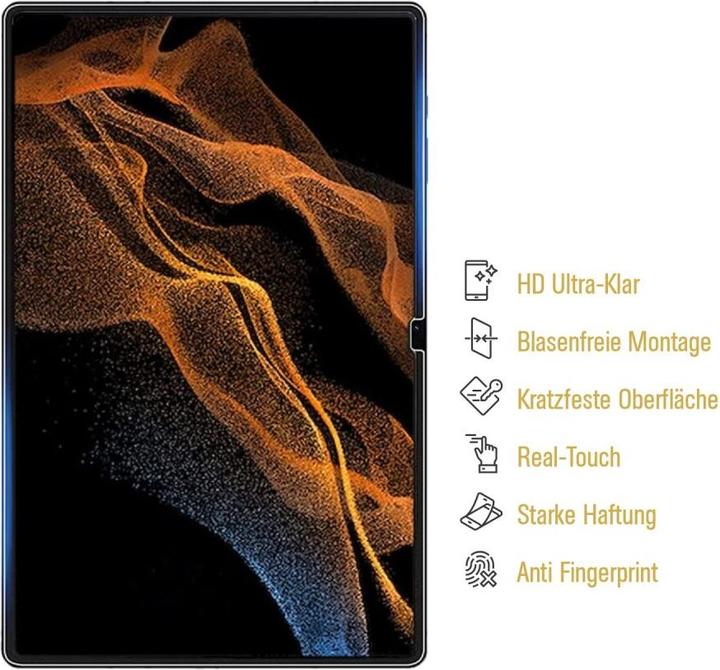Produktbild Protectorking 2x 9H Panzerglas flexibel HD Klar (2 Stück, Galaxy Tab S8 Ultra)