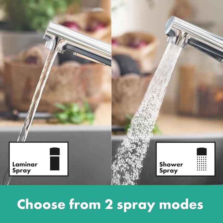 Actual product image hansgrohe HG Einhebel-Spültischmischer Zesis M33 150, Ausziehbrause, 2 jet chrom