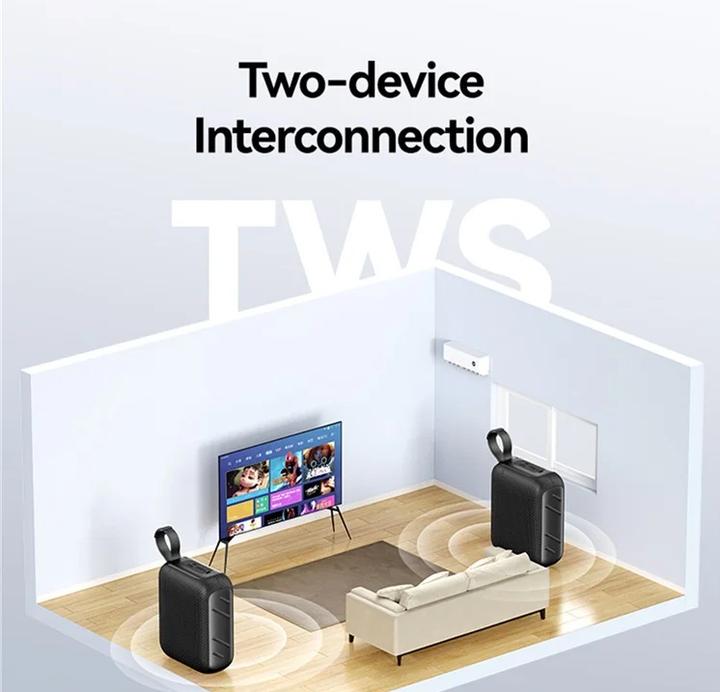 Actual product image Usams Głośnik YK Series Bluetooth 5.3 1200mAh TWS YX15YX01 (US-YX015) (3.50 h)