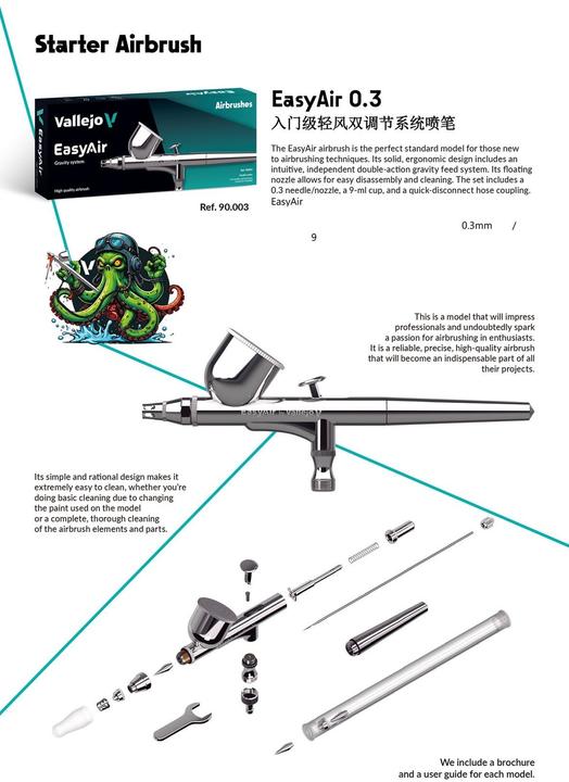 Productafbeelding Vallejo Hobby-Pinsel Profinish Präzisionsluftpinsel Schwerkraft