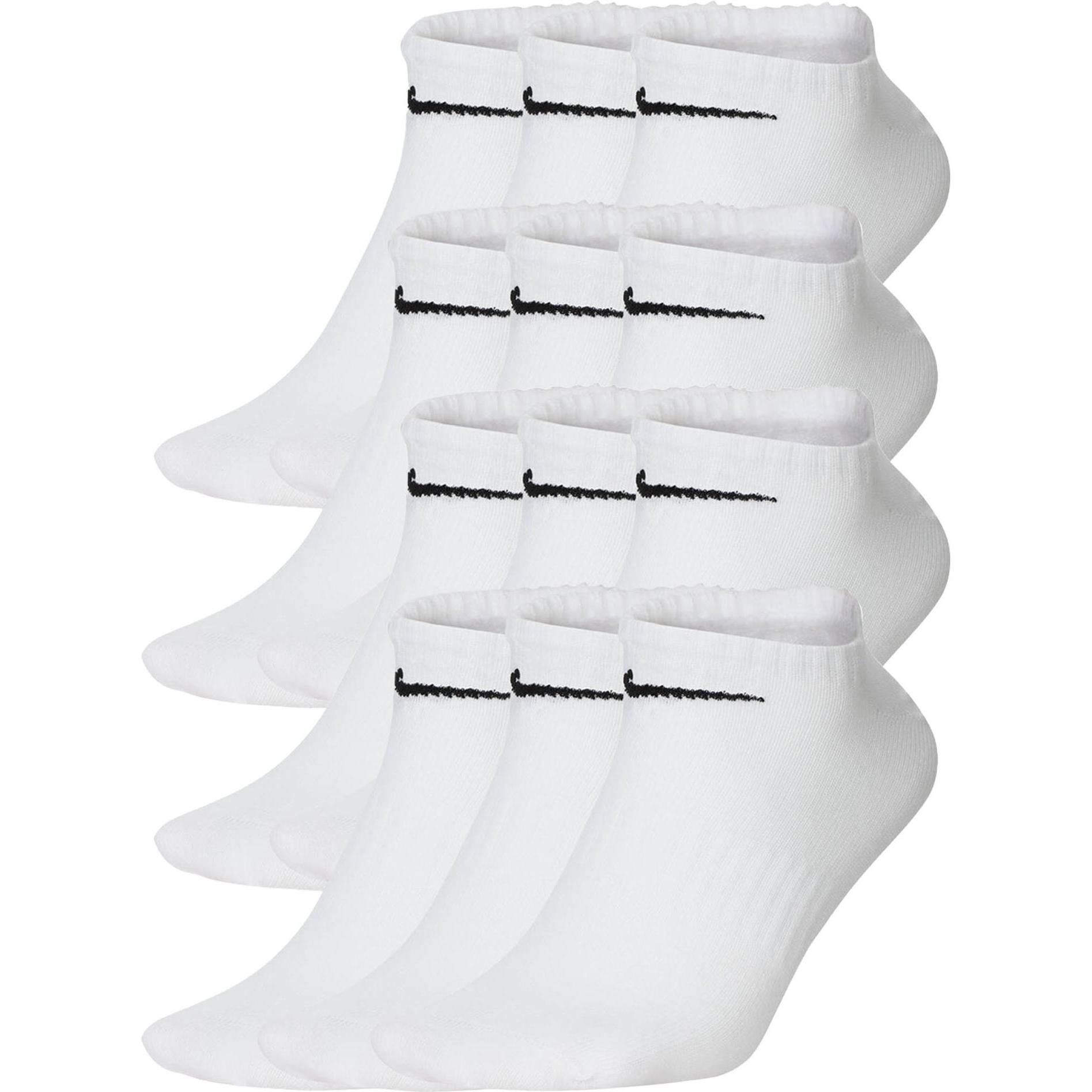 Nike, Herren, Socken, Socken Sportlich, Weiss, (12er Pack, 34 - 38)