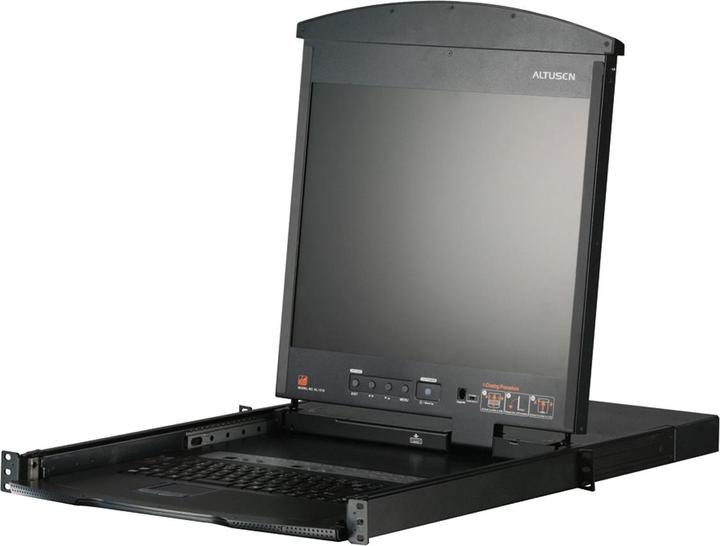 Actual product image Aten 1-Local/Remote Share Access 8-Port Multi-Interface Dual Rail LCD KVM over IP Switch