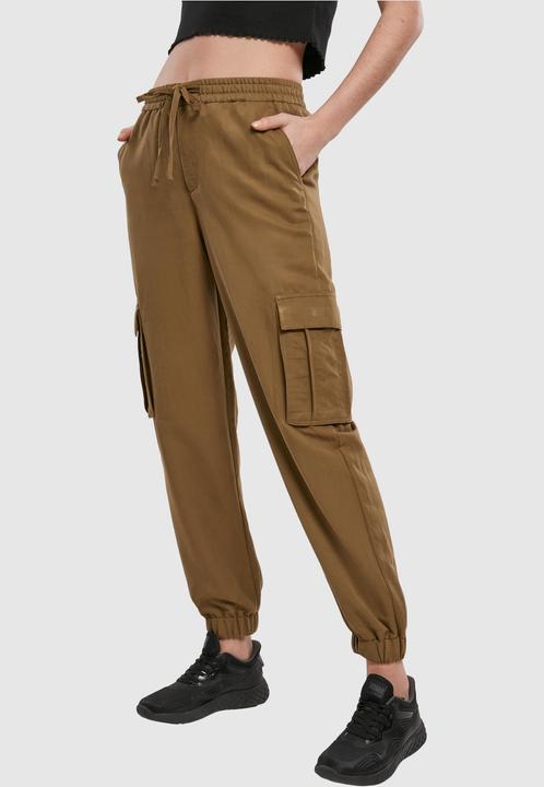 Image du produit Urban Classics Pantalon cargo en viscose sergé pour femmes (M)