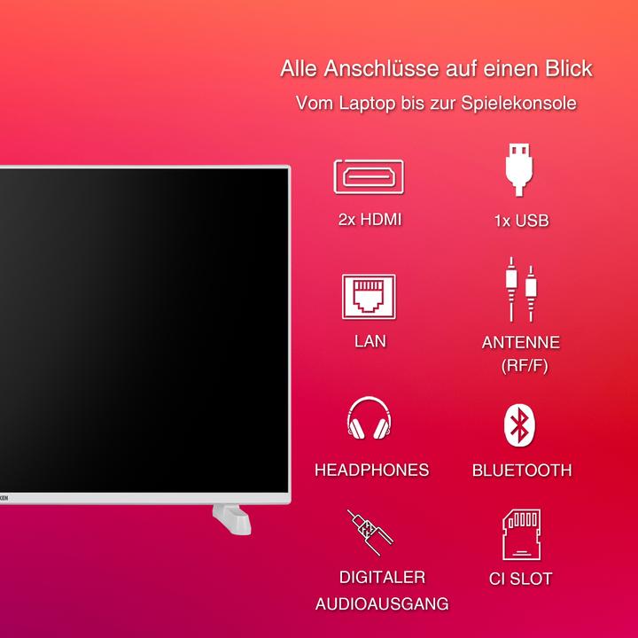Produktbild Telefunken Fernseher 40 Zoll Smart TV Powered by TiVo (Full HD, HDR, HD+ 6 Monate inkl., Triple-Tune (40", LED, Full HD, 2024)