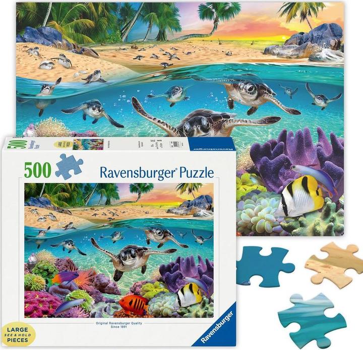 Actual product image Ravensburger Puzzle turtle babies XXL 500 pieces (500 pieces)