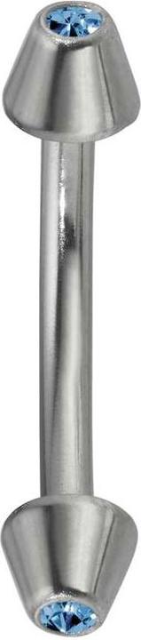 Produktbild Bijouteria Augenbrauenpiercing (Chirurgenstahl 316L, Kristall)