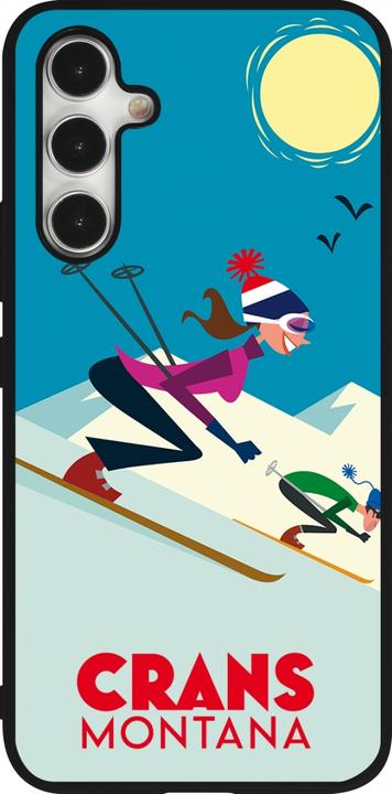 Image du produit PhoneLook Coque 5G Silicone rigide noir Crans-Montana Ski Downhill (Samsung Galaxy A54 5G)