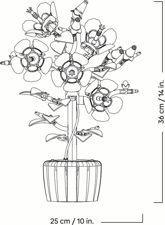 Actual product image LEGO Hibiscus (LEGO Botanical)