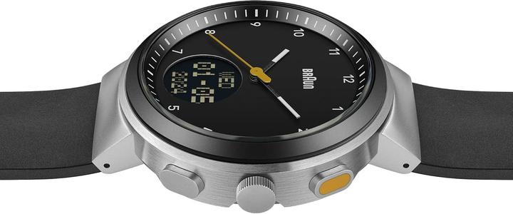Produktbild Braun Analoge Uhr mit digitaler Anzeige, Kalender und Schrittzähler (Analoguhr, 45 mm)