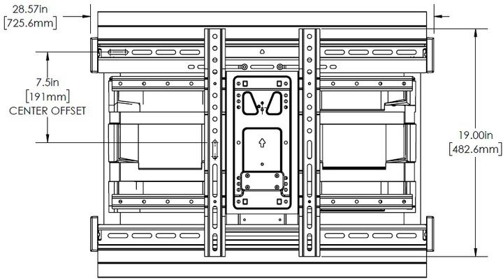 Actual product image Sanus VLFS820-B2 (Wall, 90", 56 kg)