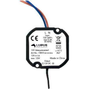 Thumbnail - Lupus-Electronics Lupus 12V Unterputz Netzeil (12 W), Notebook Netzteil, Schwarz