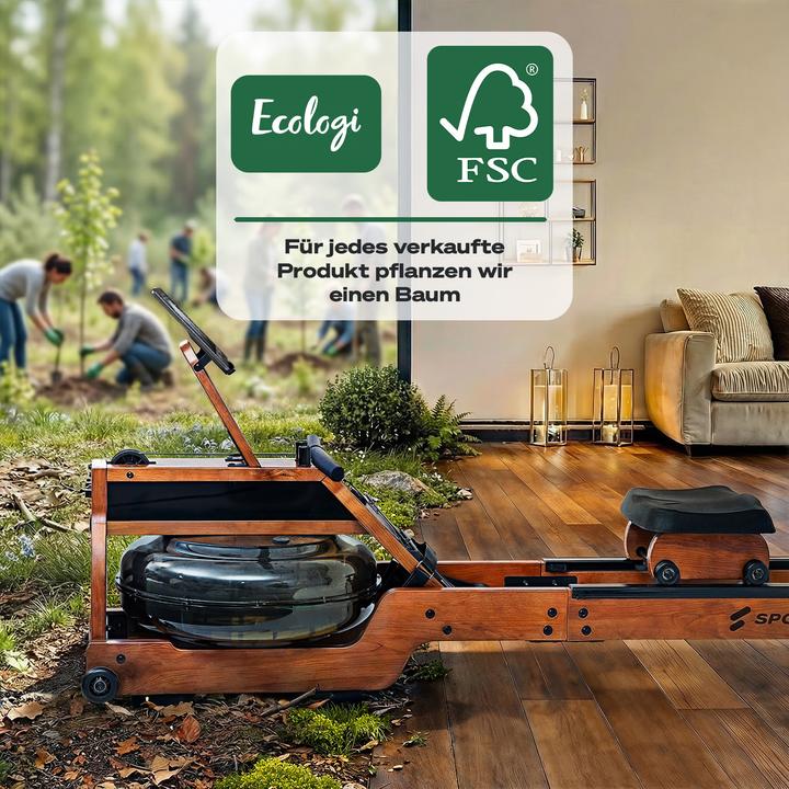 Actual product image Sportstech WRX500 Rudergerät Schwarz