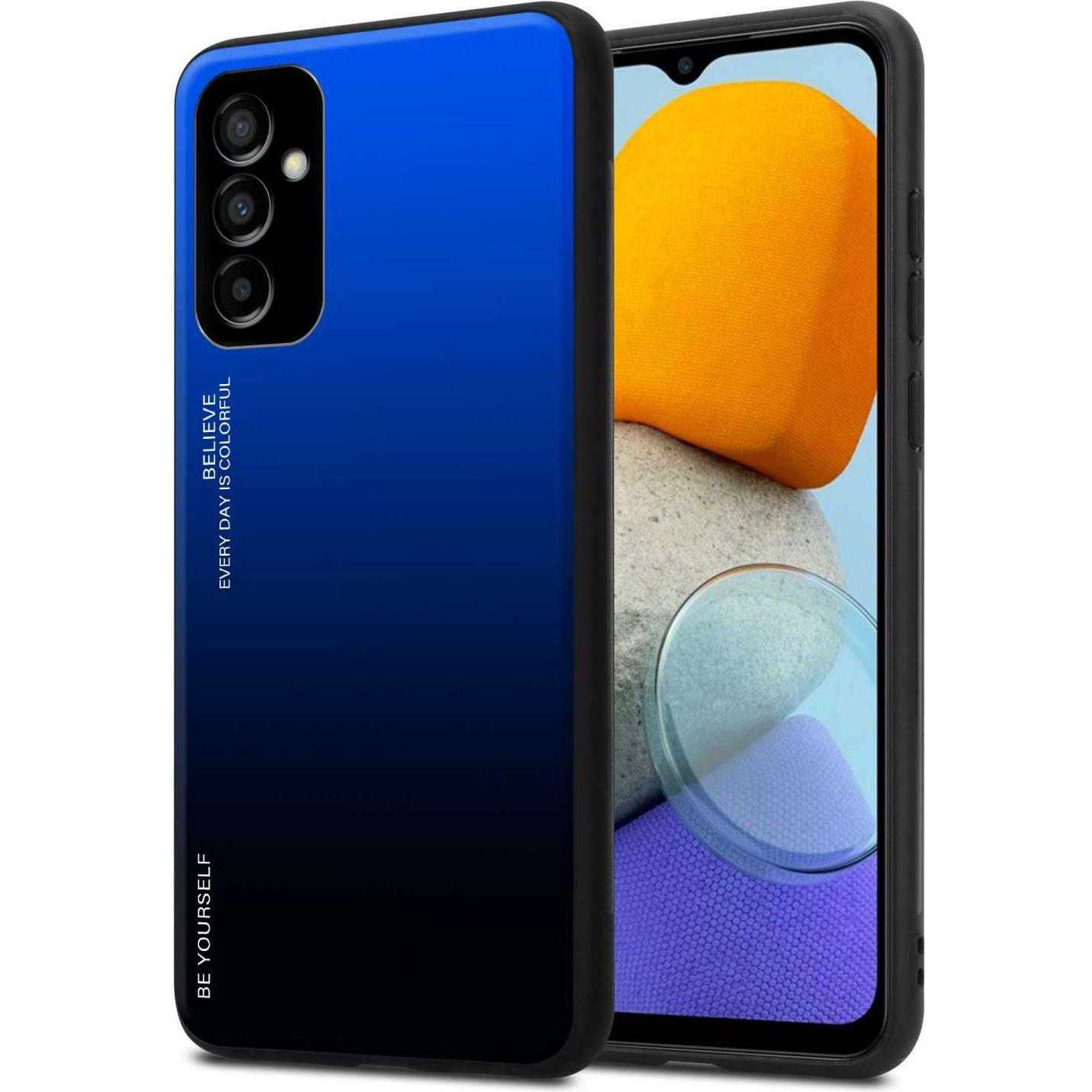Cadorabo Hülle für Samsung Galaxy M23 5G TPU im 2 Farben Design (Samsung Galaxy M23 5G), Smartphone Hülle, Schwarz