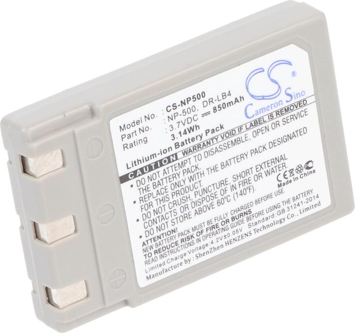 Actual product image Konica Minolta Akku DR-LB4, NP-500, NP-600 (Camera battery)