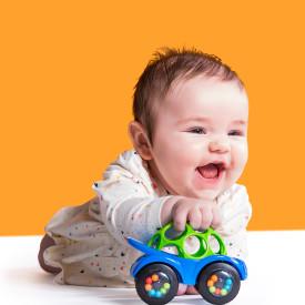 Thumbnail - Bright Starts Spielzeugauto, Rattle & Roll Buggie™, blau