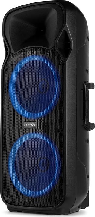 Fenton Speaker Bluetooth - FT212LED MK2 karaoke box met LED’s, accu en microfoons - (Aktiv)