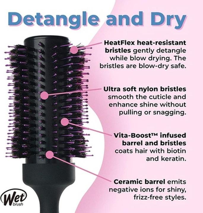 Produktbild Wet Brush Volumizing Round Brush for Thick and Coarse Hair - Unisex