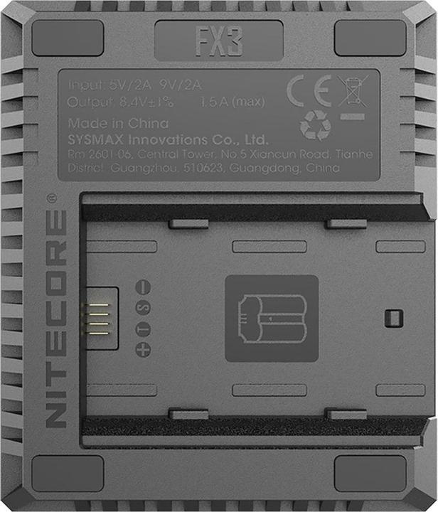 Image du produit Nitecore FX3 - für Fuji Cameras (Chargeur de batterie d'appareil photo)