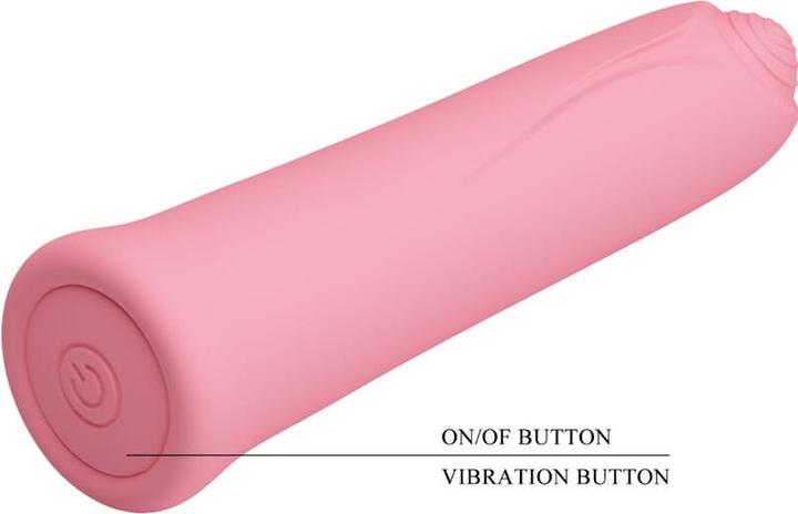 Produktbild Pretty Love Curtis Mini Super Power Vibrator 12 Rosa Silikonvibrationen