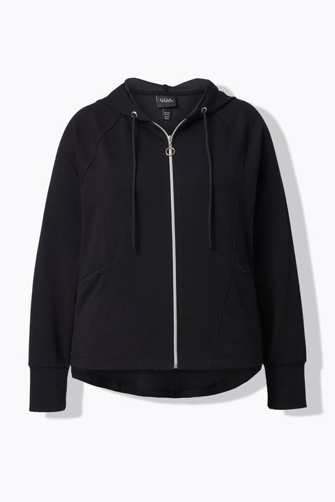 Produktbild Ulla Popken Sweatjacke, Kapuze, Zipptaschen, Raglan-Langarm (42)