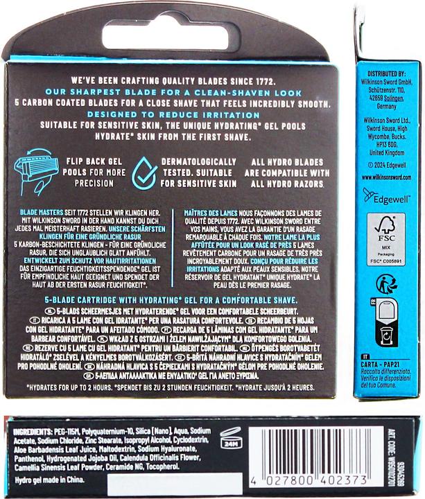 Actual product image Wilkinson Hydro 5 (8 x)