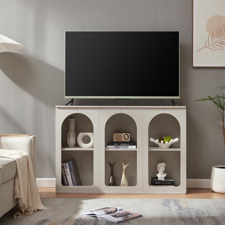 Actual product image En.Casa Sideboard Trorhun 120x30x80 cm Grau (120 x 30 x 80 cm)