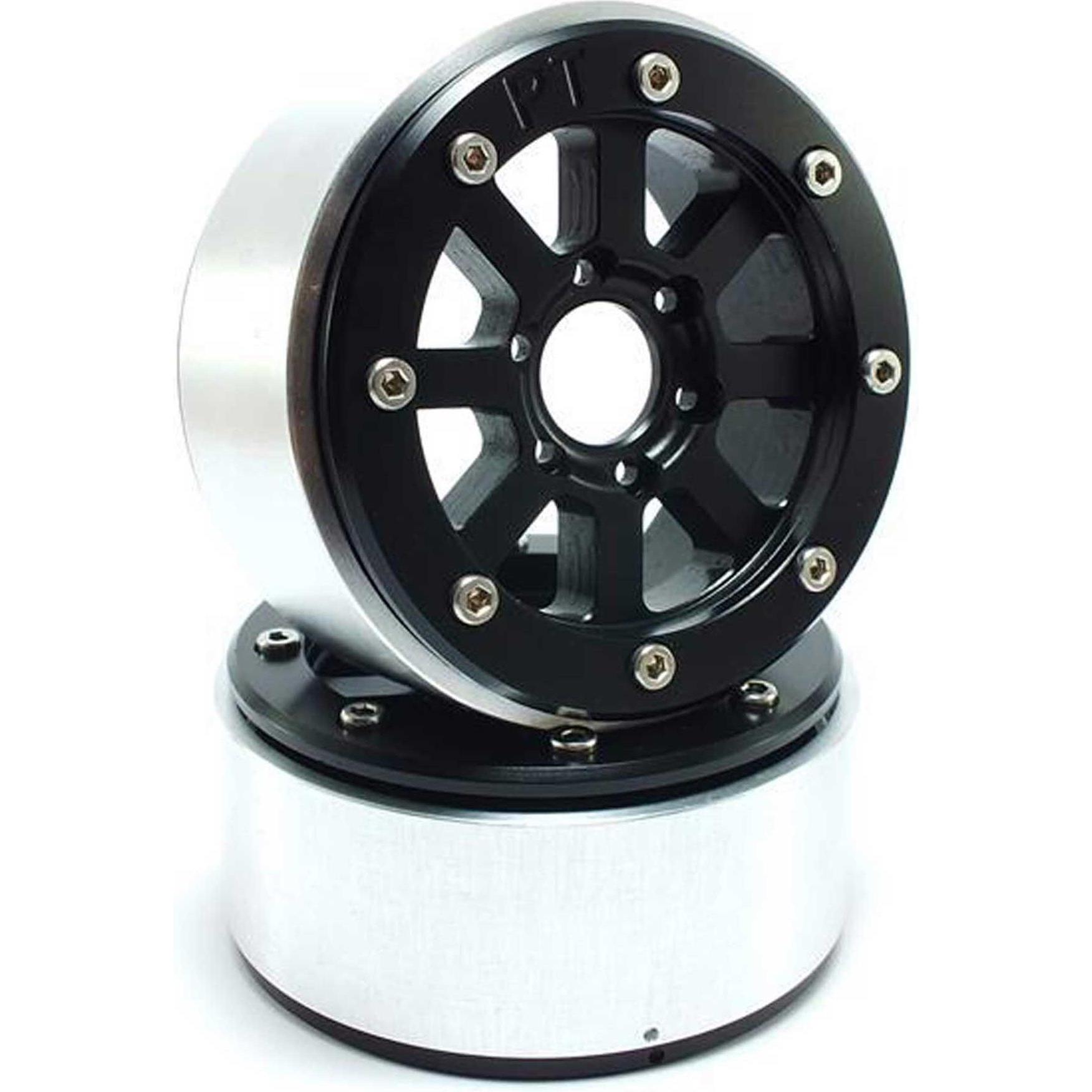 Metsafil beadlock wheels hammer schwarz/schwarz 1.9 (2 st.) ohne radnabe