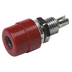 Hirschmann BUSSOLA ISOLATA 4mm / ROSSA (BIL 20), Cavo + Spina elettrica, Rosso