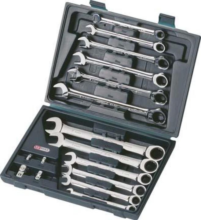 Produktbild KS Tools GEARplus® Ratschenringmaulschlüssel-Satz. 16-tlg. (19 mm)